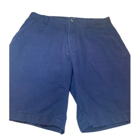 Nautica Other - Classic Deck Shorts Mens 34W Navy Blue Chino Flat Front Cotton Pockets Nautica